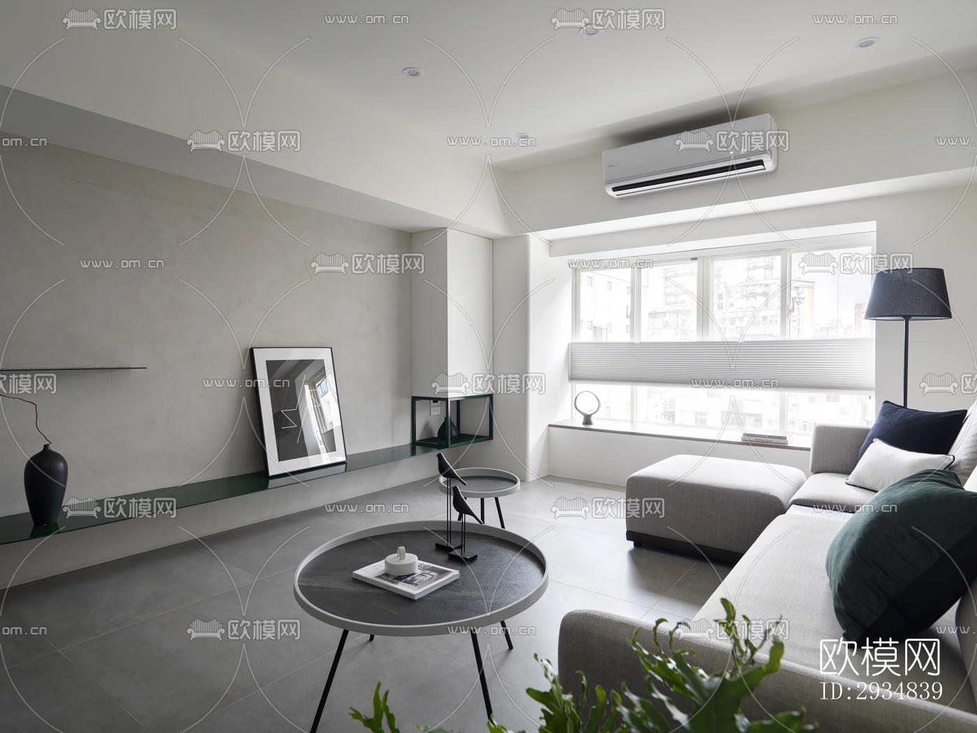 现代平层效果图下载（渲染图18）