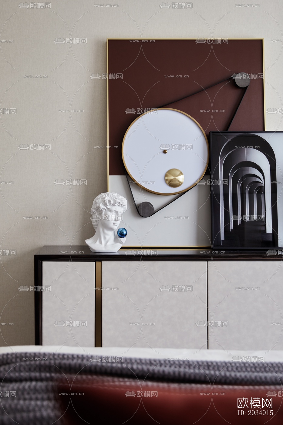 现代平层效果图下载（渲染图10）