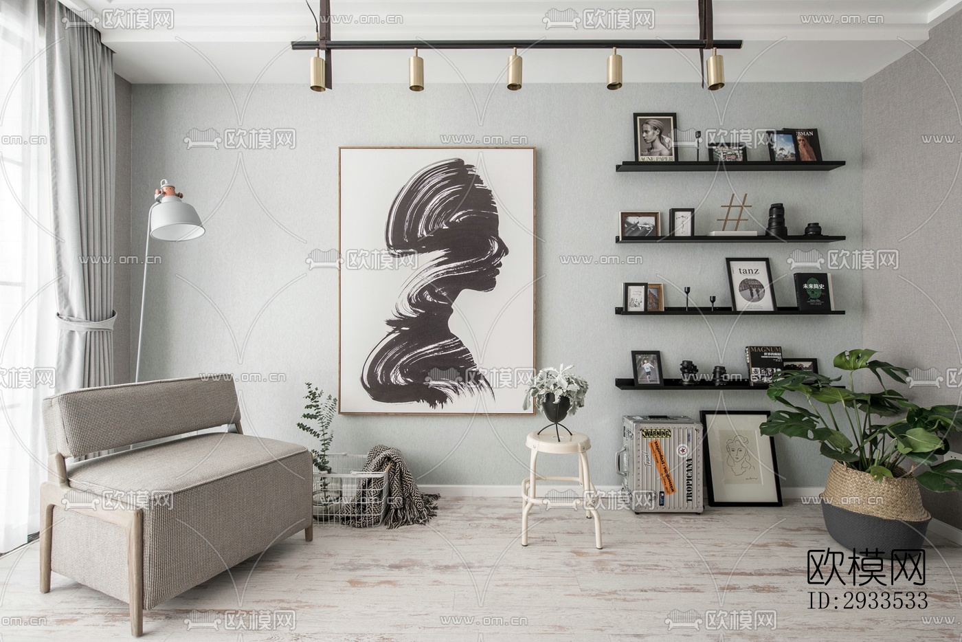 北欧公寓效果图下载（渲染图16）