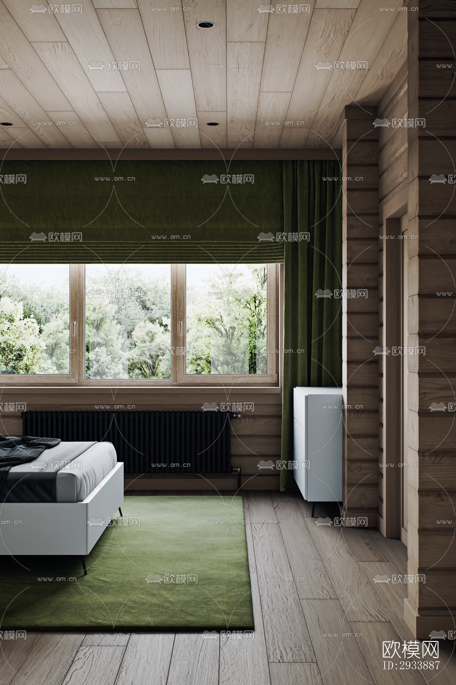 北欧别墅效果图下载（渲染图9）