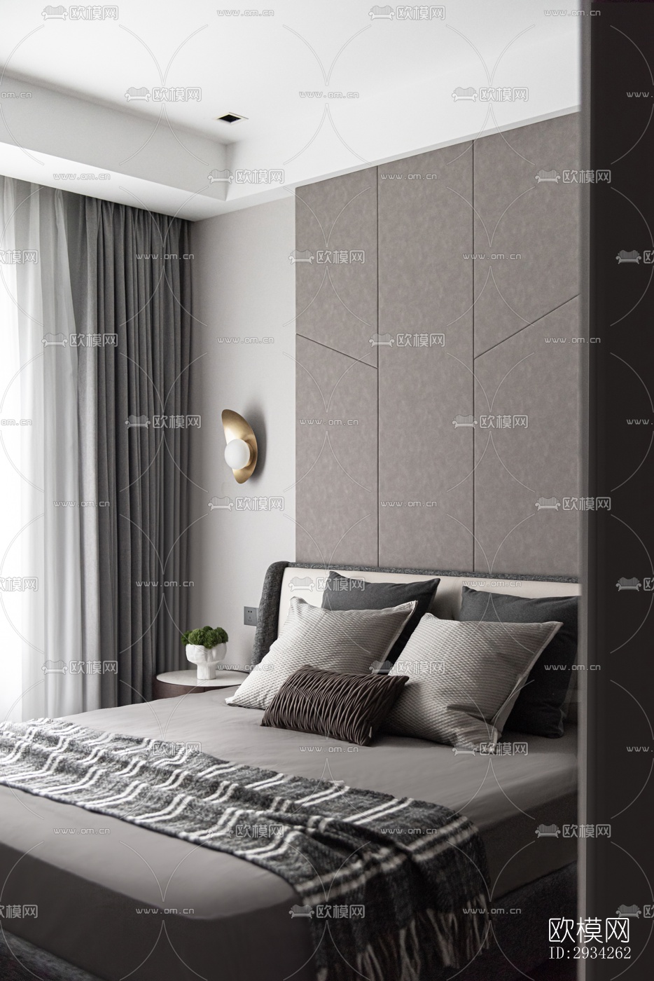 现代复式效果图下载（渲染图8）