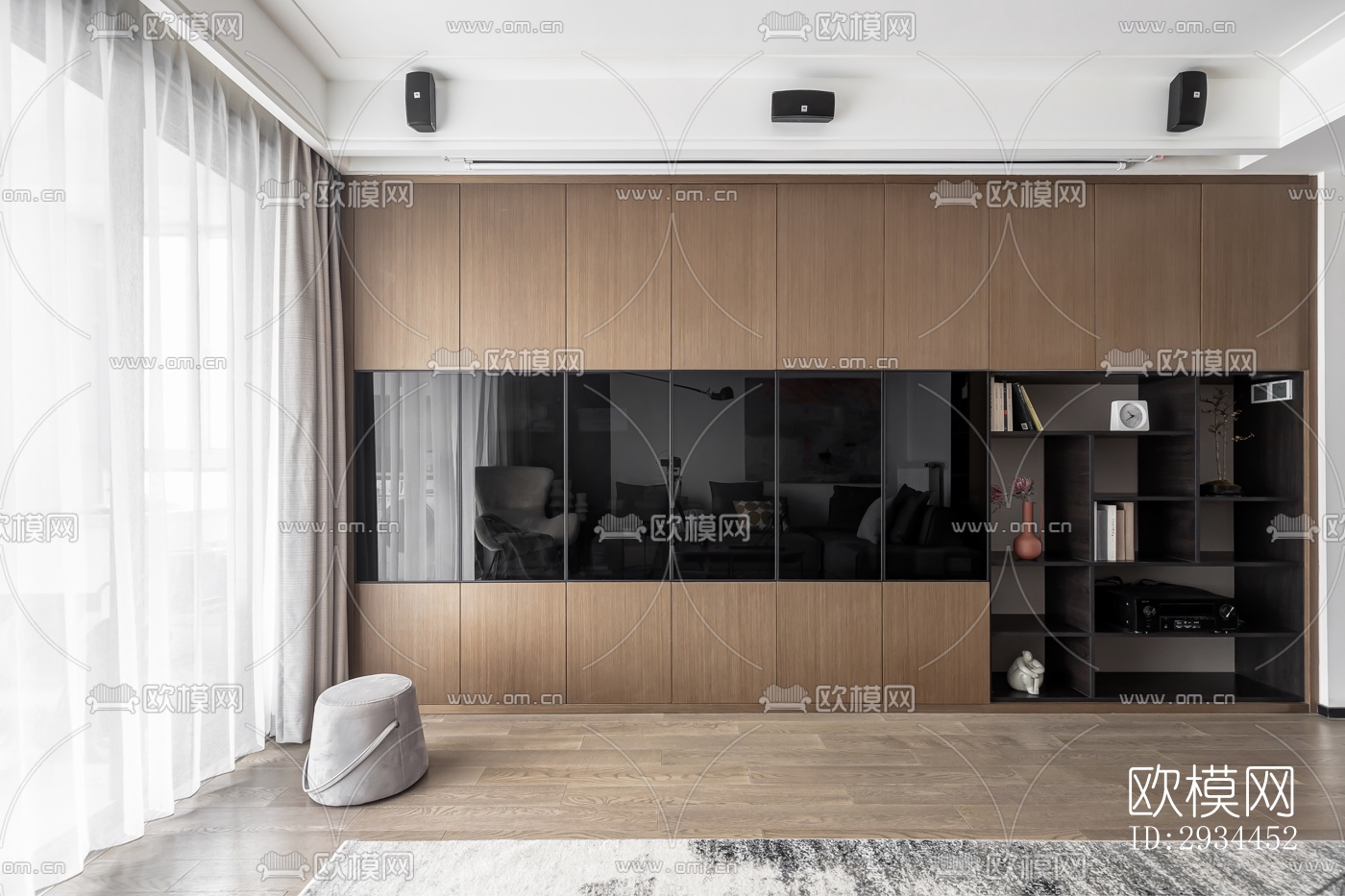 后现代平层效果图下载（渲染图2）