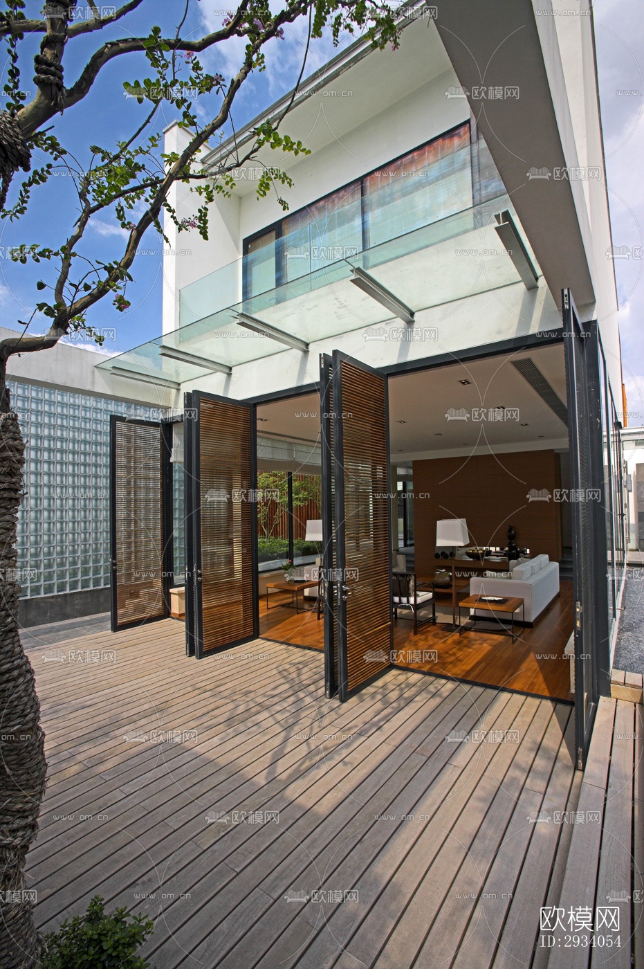 现代别墅效果图下载（渲染图8）