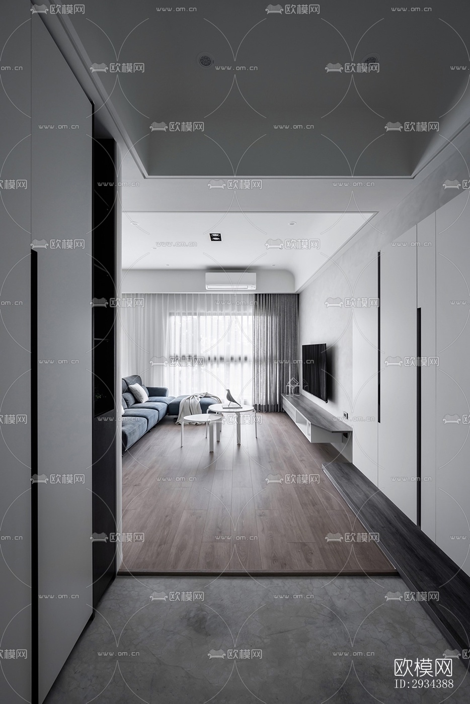 北欧平层效果图下载（渲染图12）