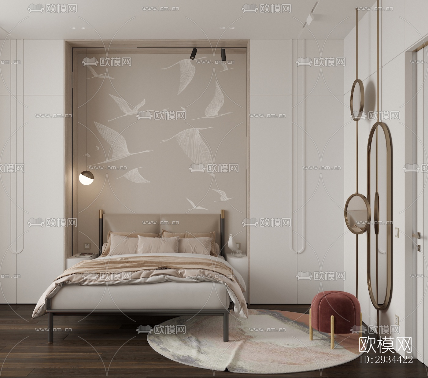 北欧平层效果图下载（渲染图6）