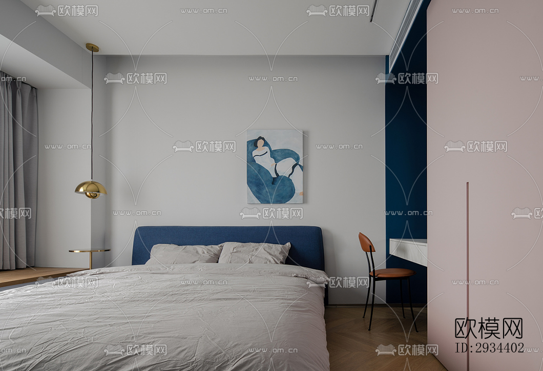 北欧平层效果图下载（渲染图3）