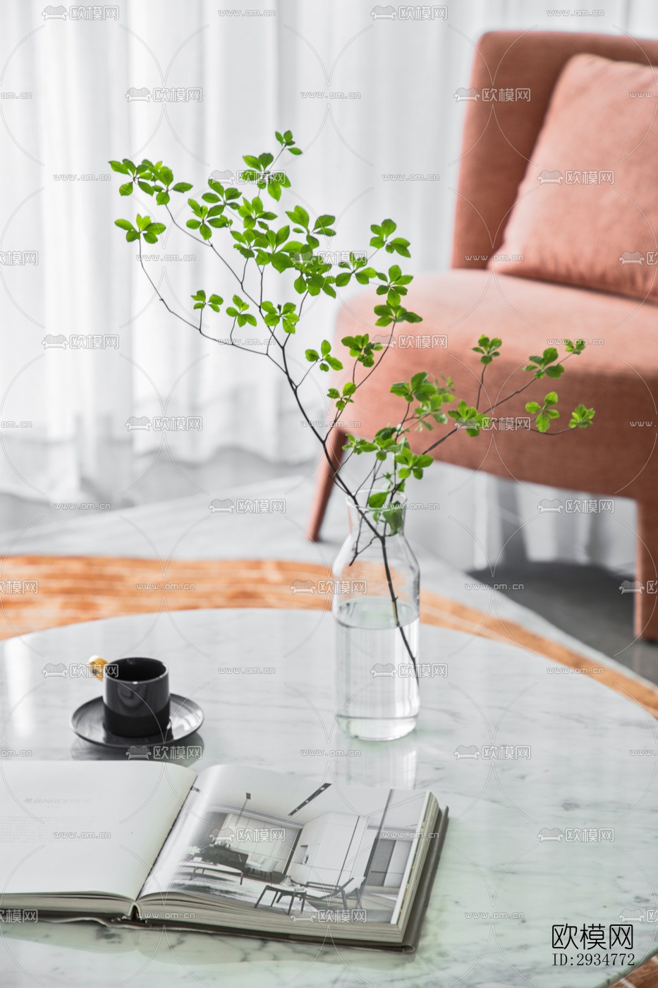 现代平层效果图下载（渲染图18）