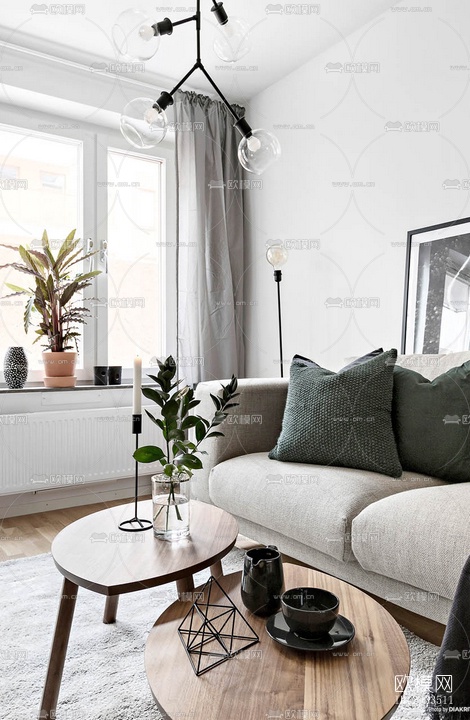 北欧公寓效果图下载（渲染图3）