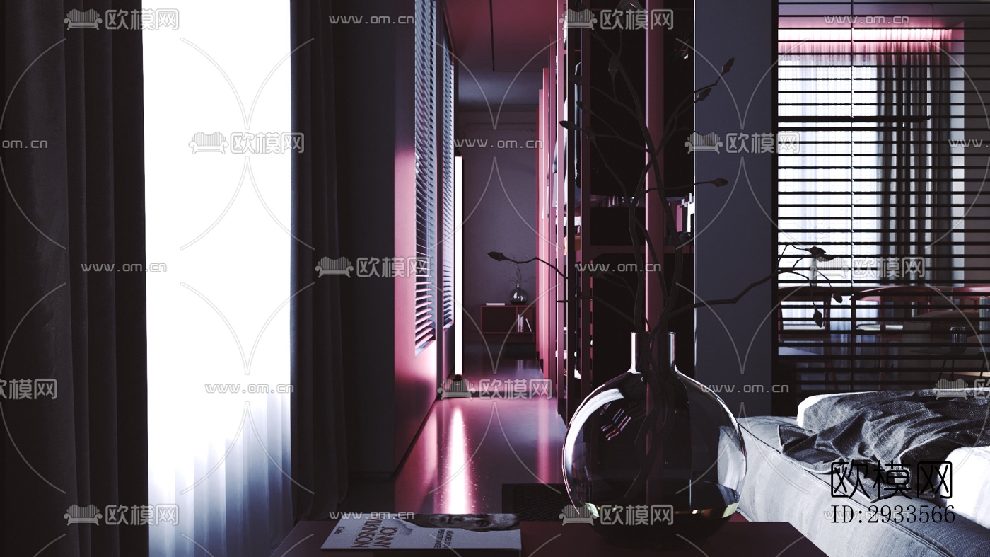 北欧公寓效果图下载（渲染图10）