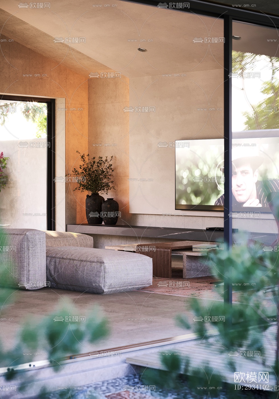 现代别墅效果图下载（渲染图16）