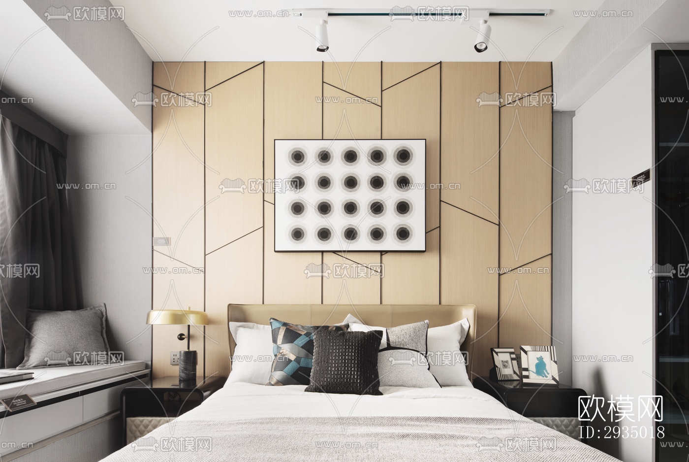 现代平层效果图下载（渲染图13）