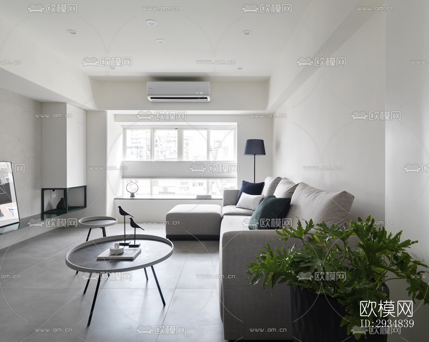 现代平层效果图下载（渲染图20）