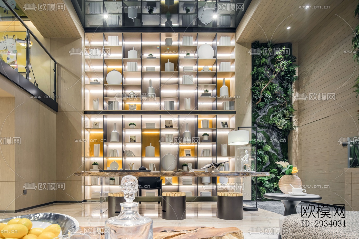 新中式别墅效果图下载（渲染图19）