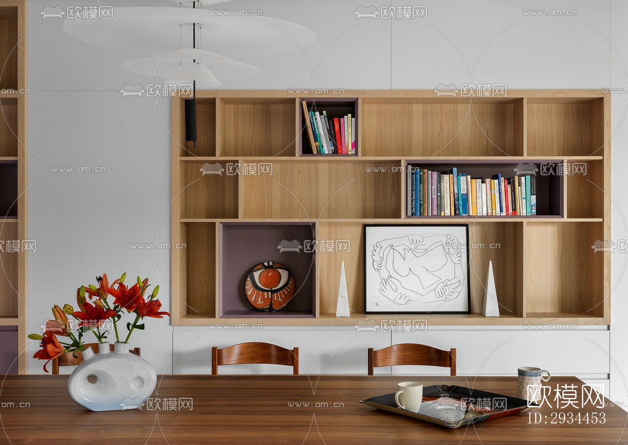 后现代平层效果图下载（渲染图1）