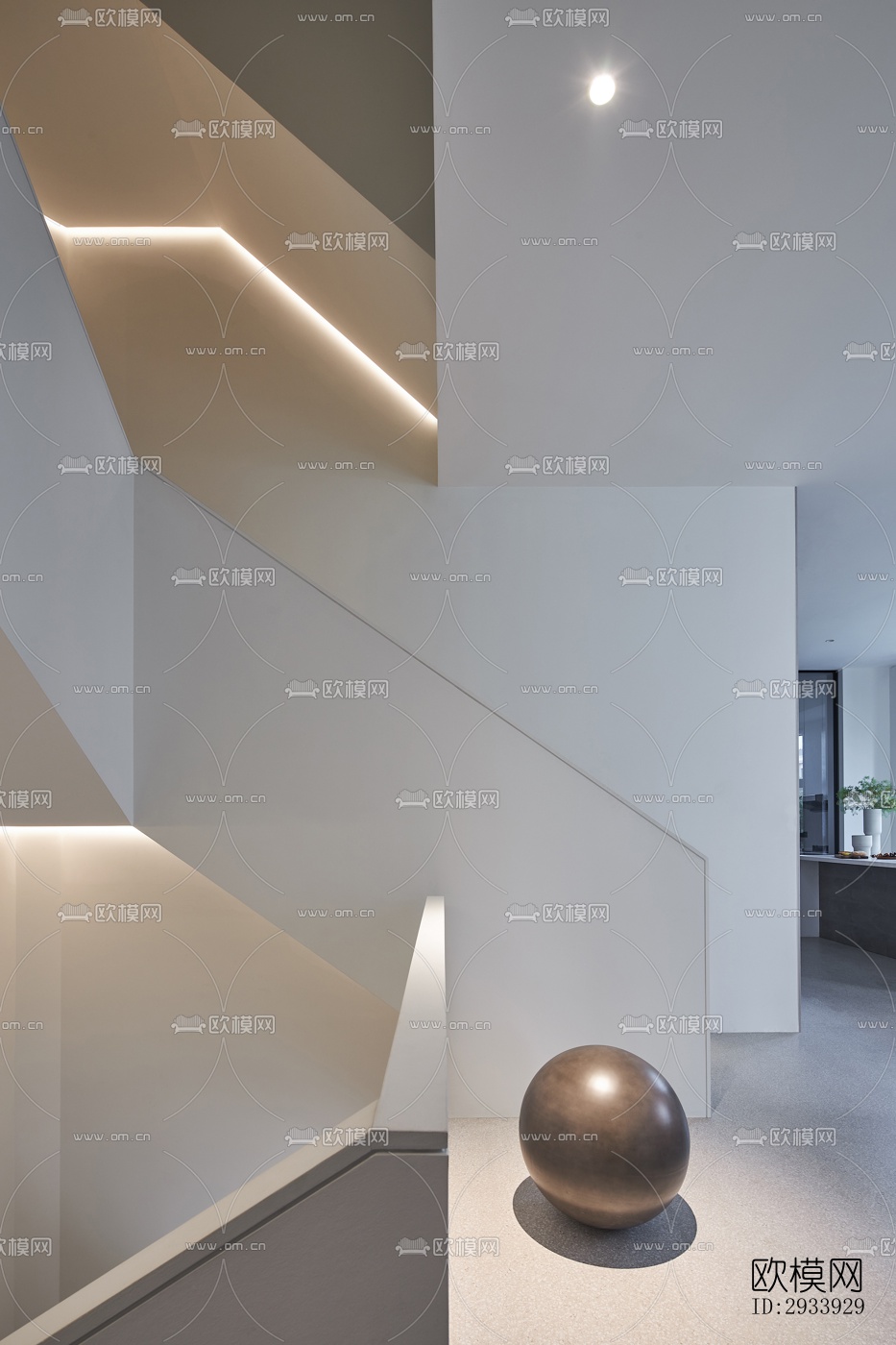 新中式别墅效果图下载（渲染图10）