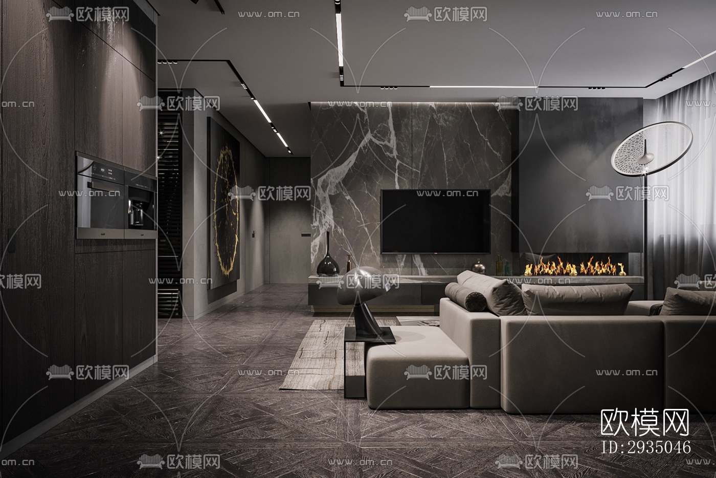 高级灰平层效果图下载（渲染图18）