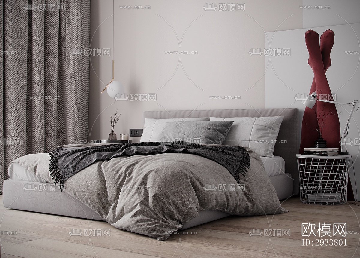 现代公寓效果图下载（渲染图9）