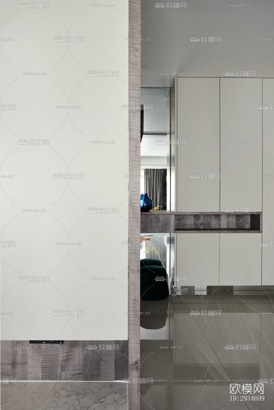 现代平层效果图下载（渲染图17）