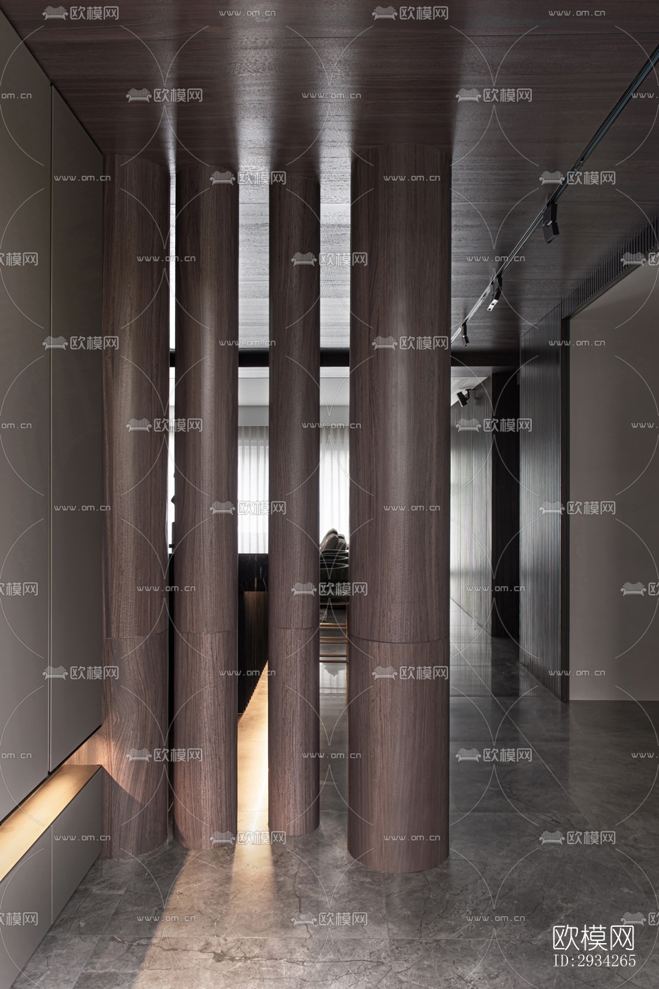 现代复式效果图下载（渲染图2）