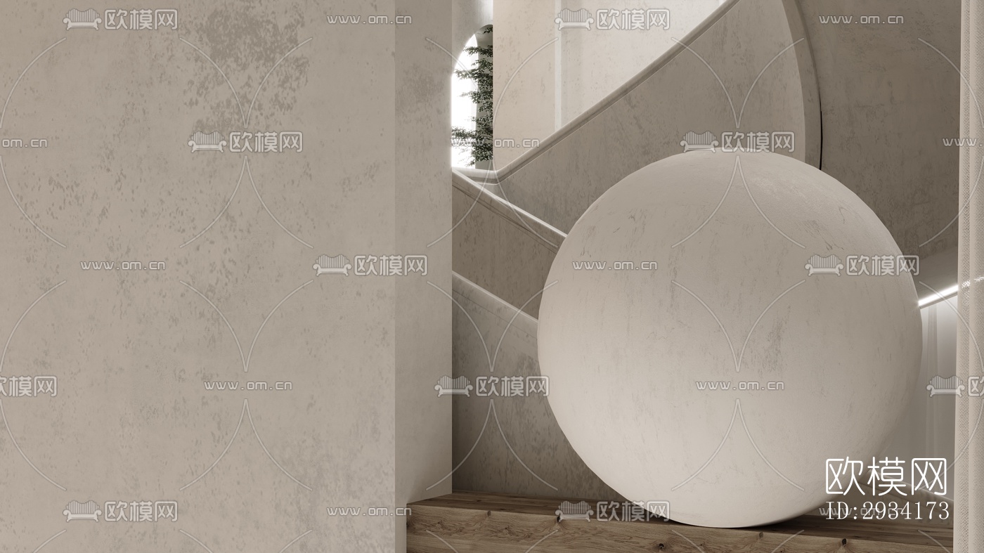 侘寂复式效果图下载（渲染图7）