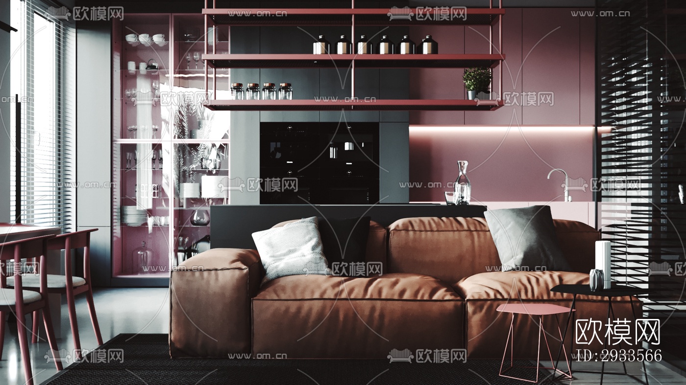 北欧公寓效果图下载（渲染图5）