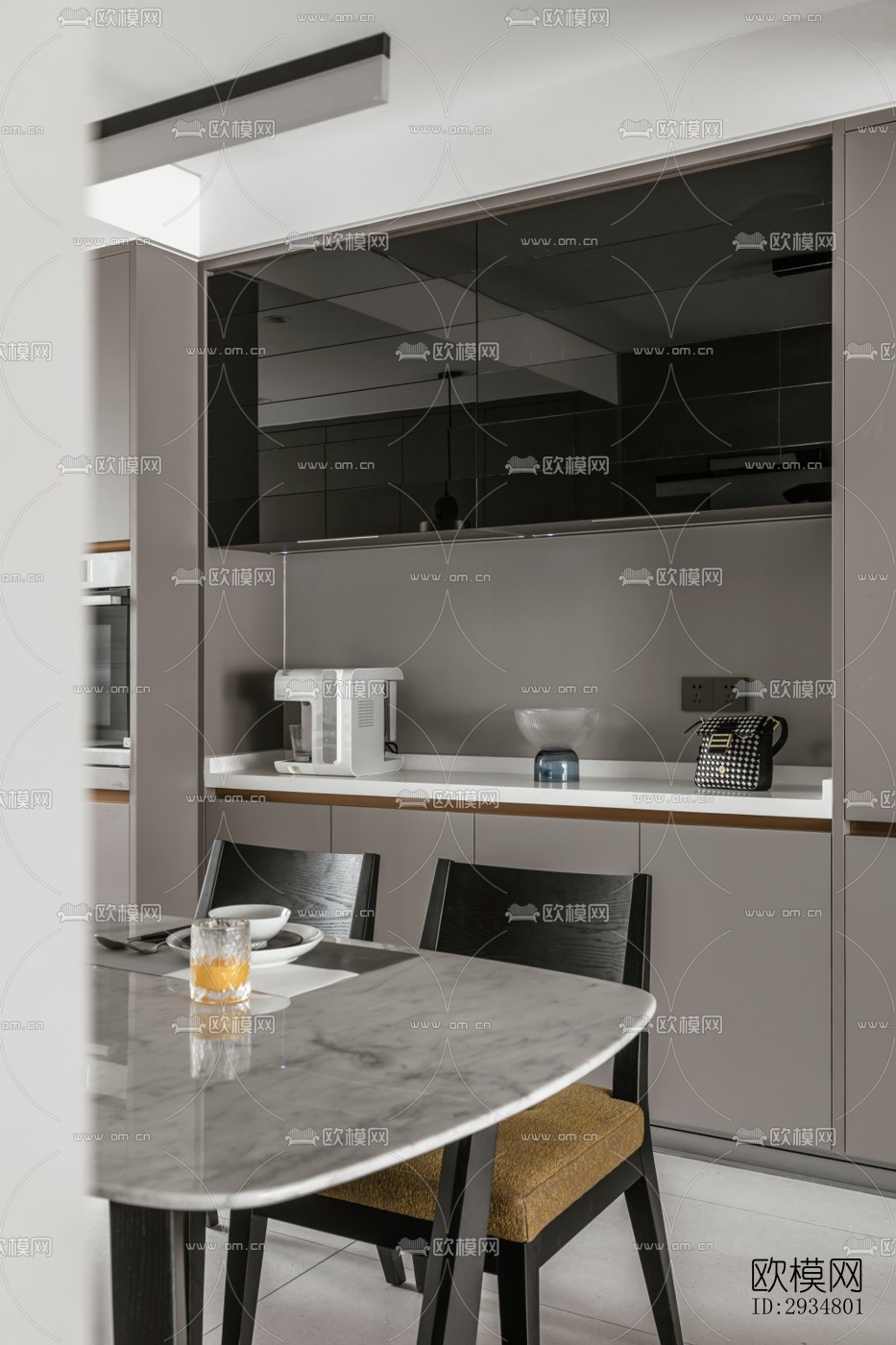 现代平层效果图下载（渲染图4）