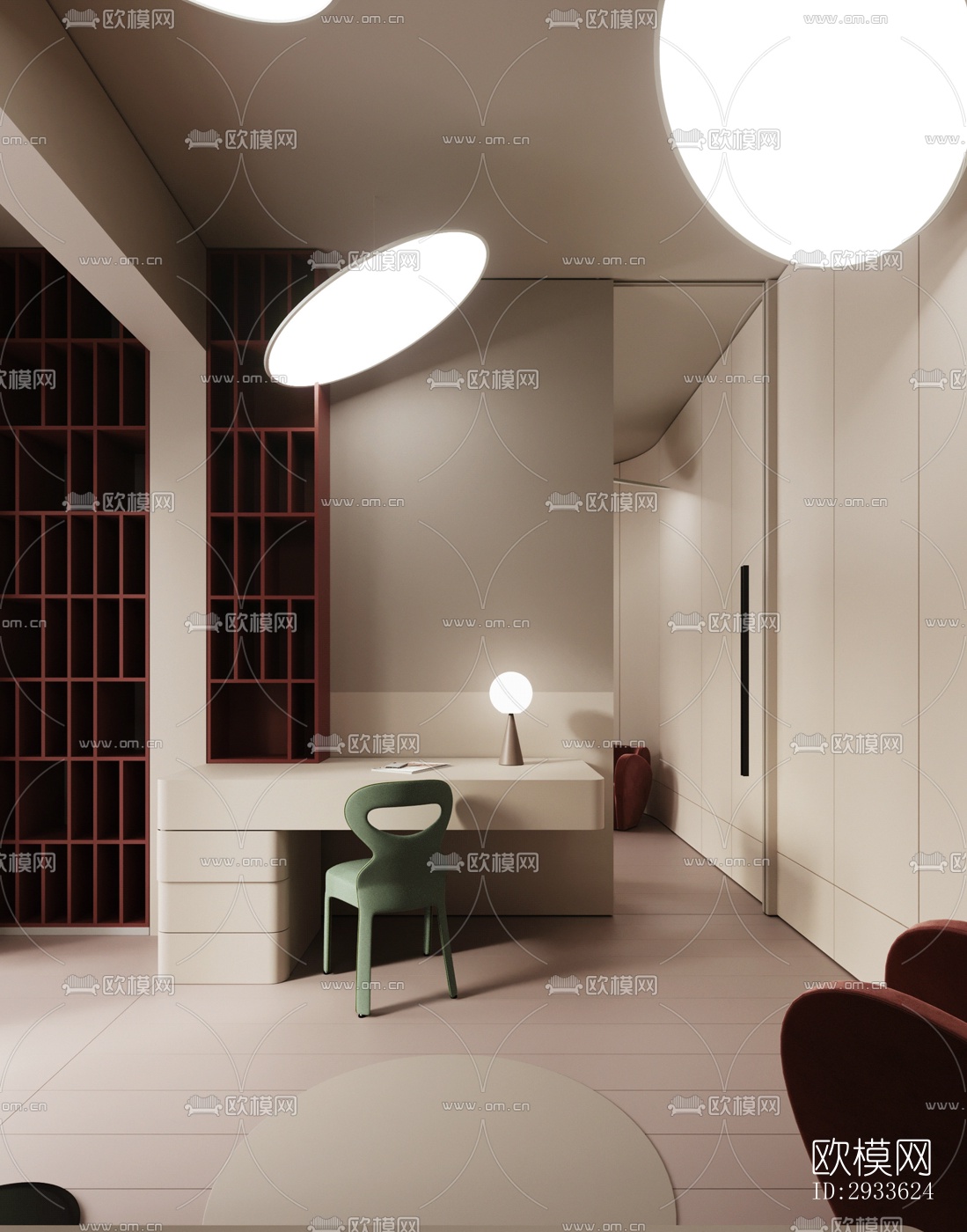 北欧公寓效果图下载（渲染图13）