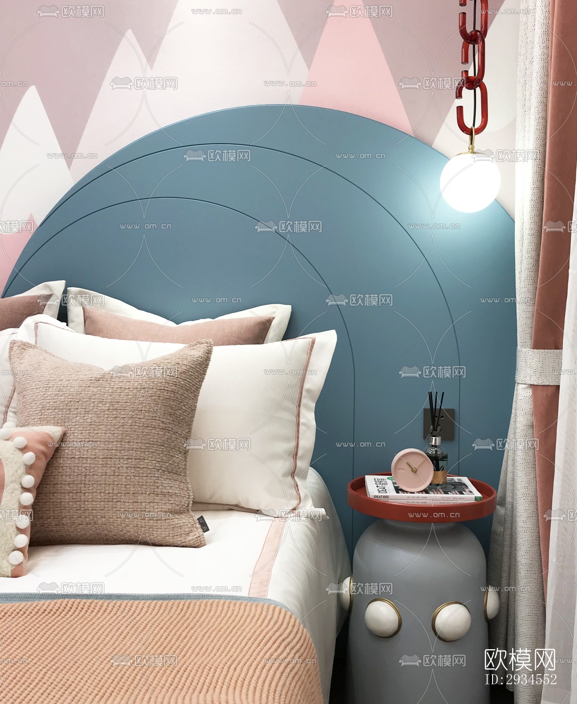 新中式平层效果图下载（渲染图10）