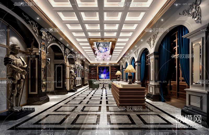 欧式酒吧效果图下载（渲染图1）