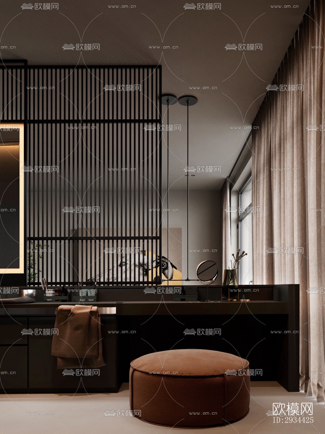 北欧平层效果图下载（渲染图5）