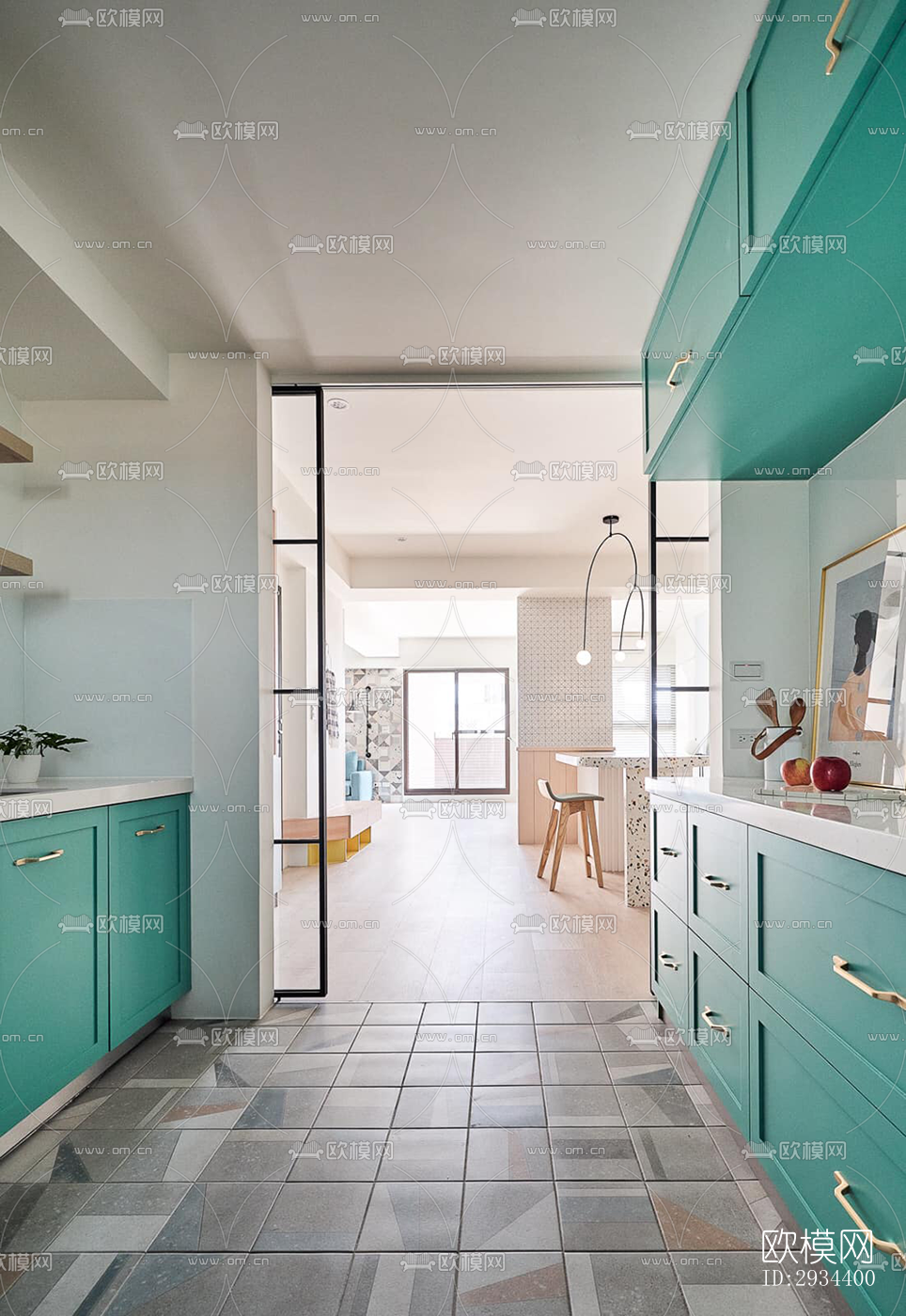 北欧平层效果图下载（渲染图11）