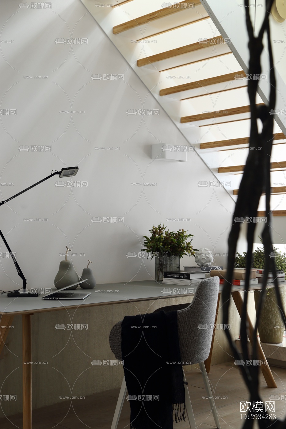 现代复式效果图下载（渲染图2）