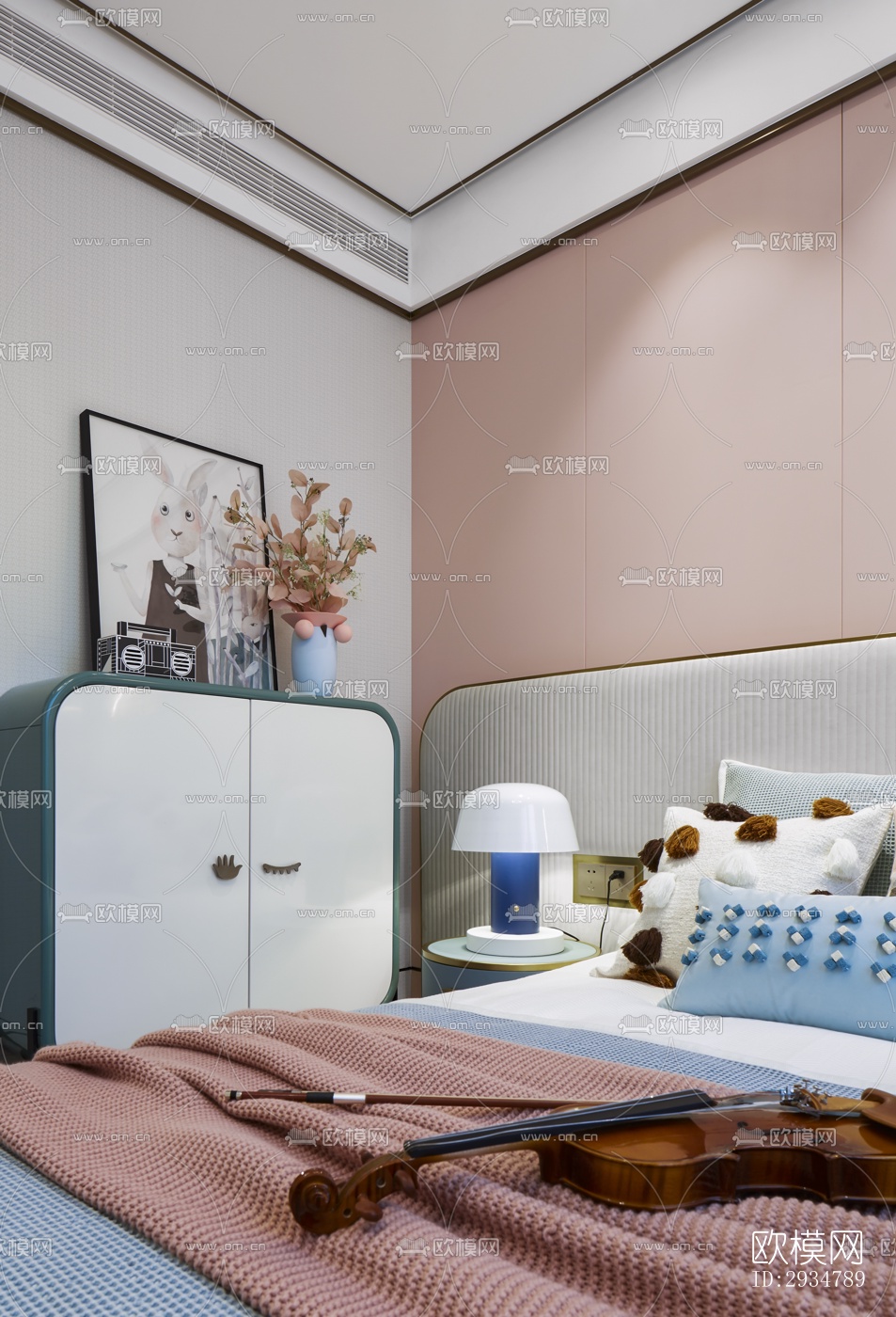 现代平层效果图下载（渲染图14）