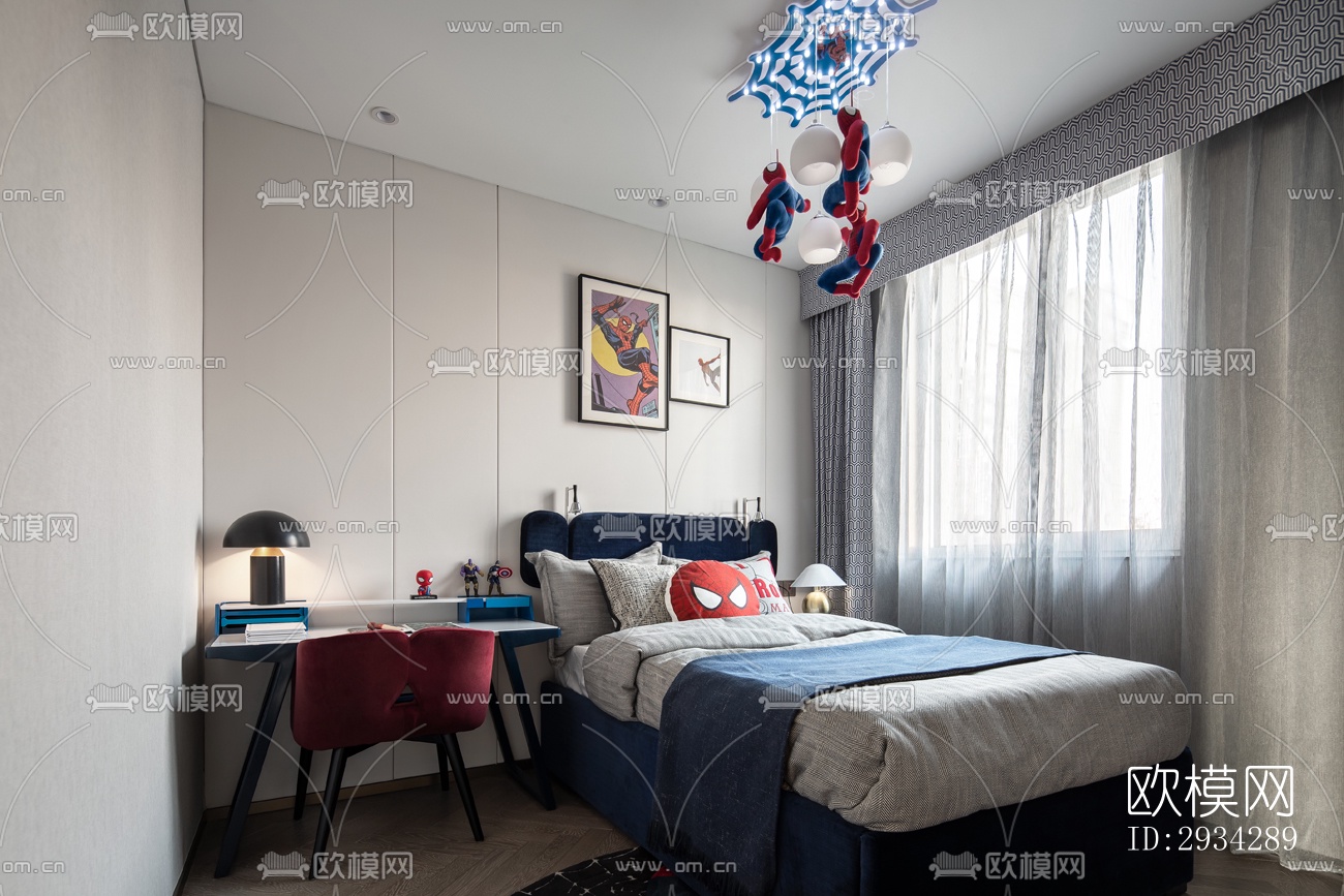 现代复式效果图下载（渲染图16）