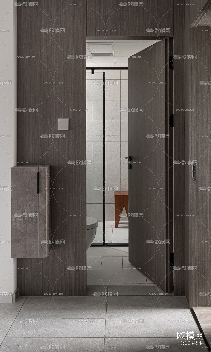 现代平层效果图下载（渲染图10）