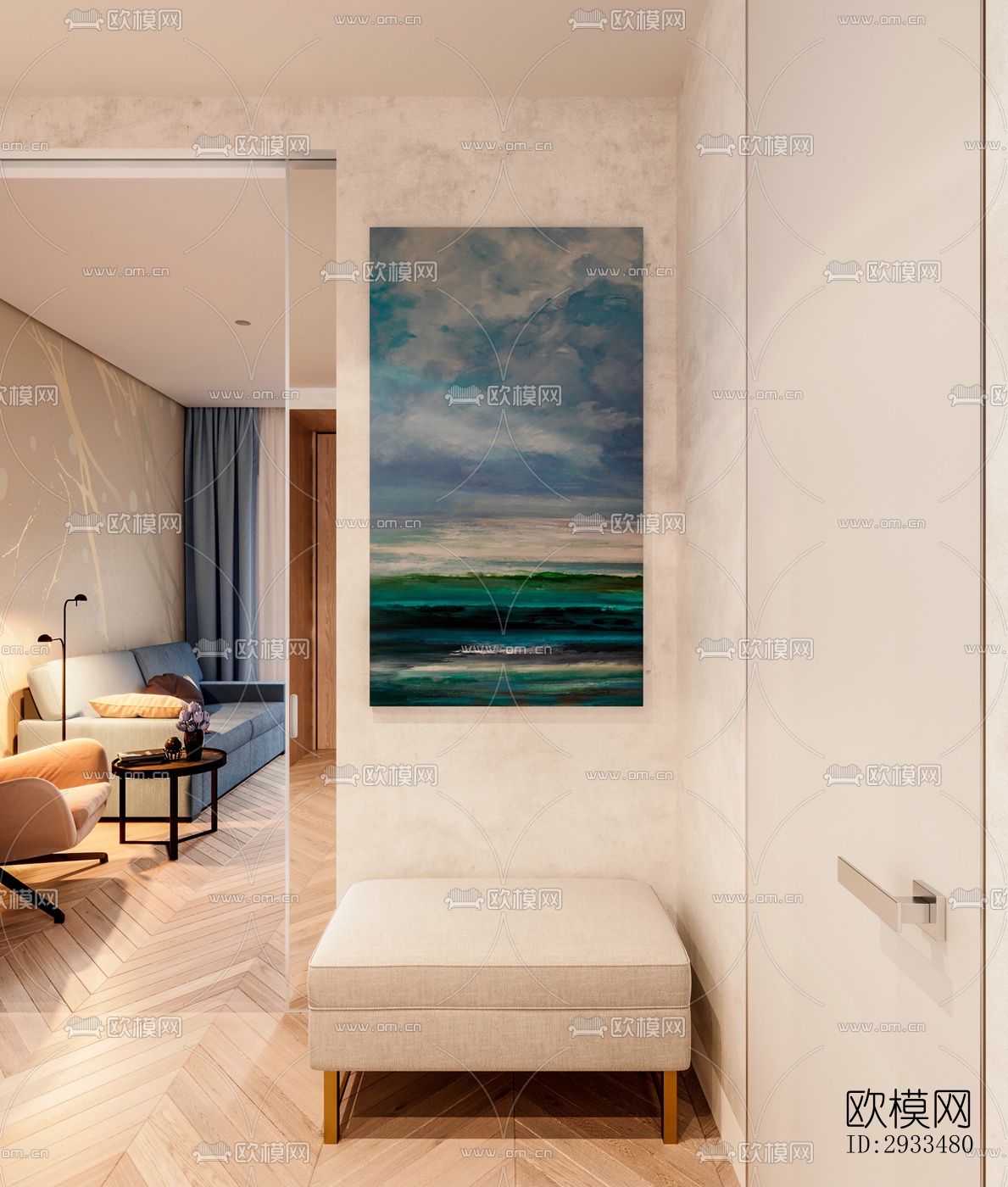 北欧公寓效果图下载（渲染图19）