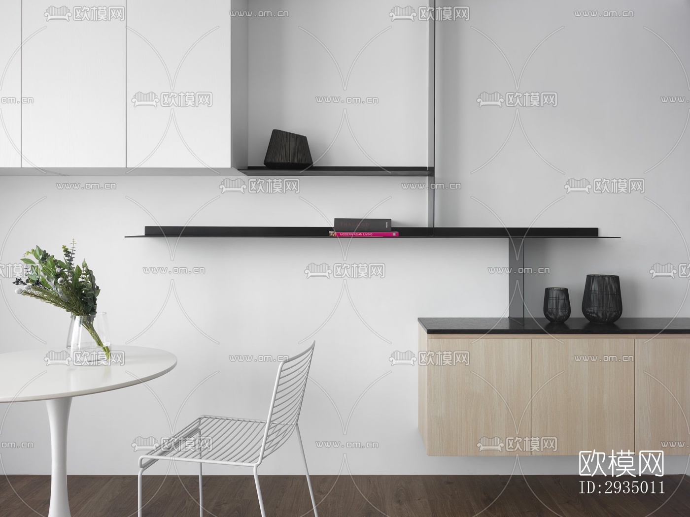 现代平层效果图下载（渲染图19）