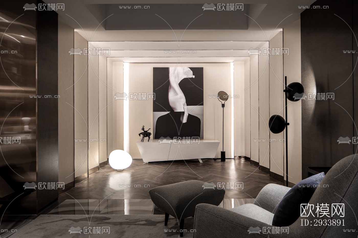 后现代别墅效果图下载（渲染图7）