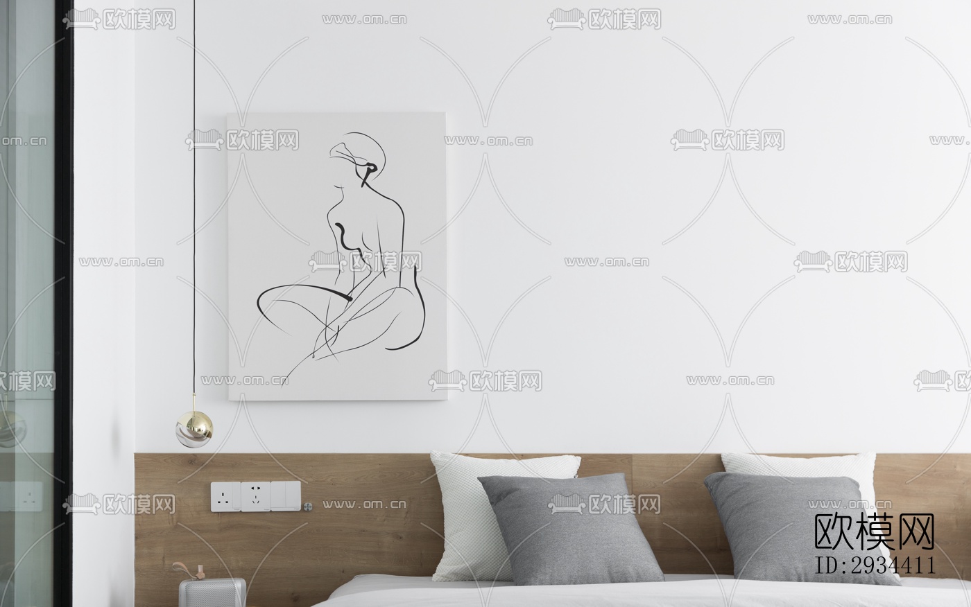 北欧平层效果图下载（渲染图15）