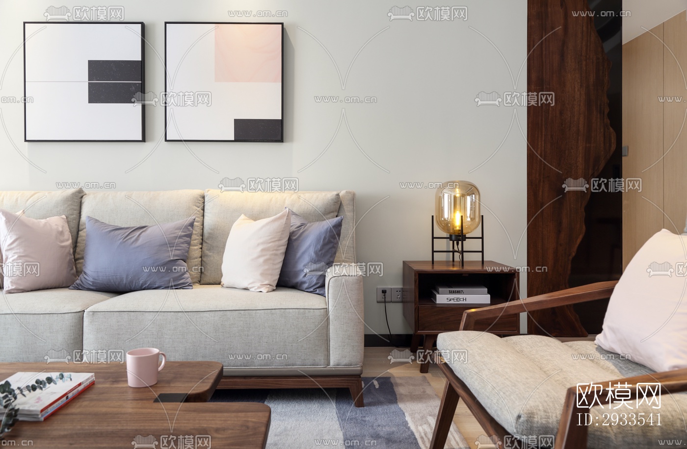 北欧公寓效果图下载（渲染图4）