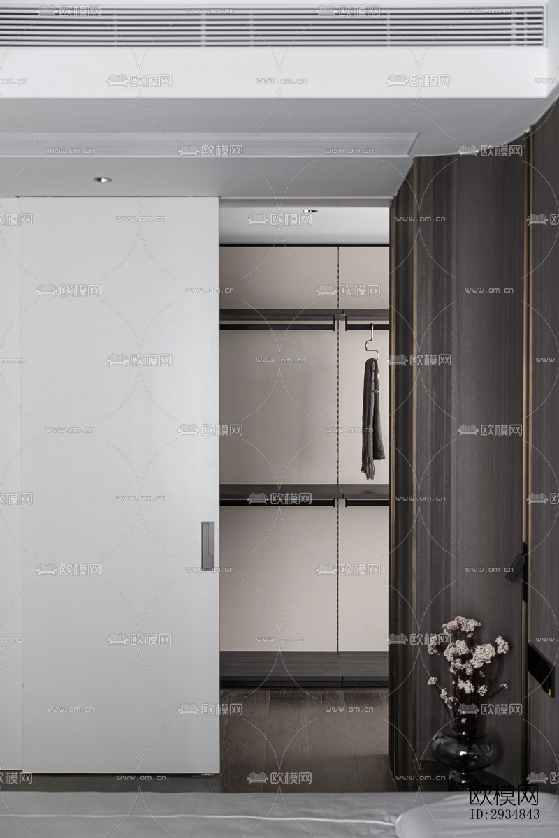 现代平层效果图下载（渲染图10）