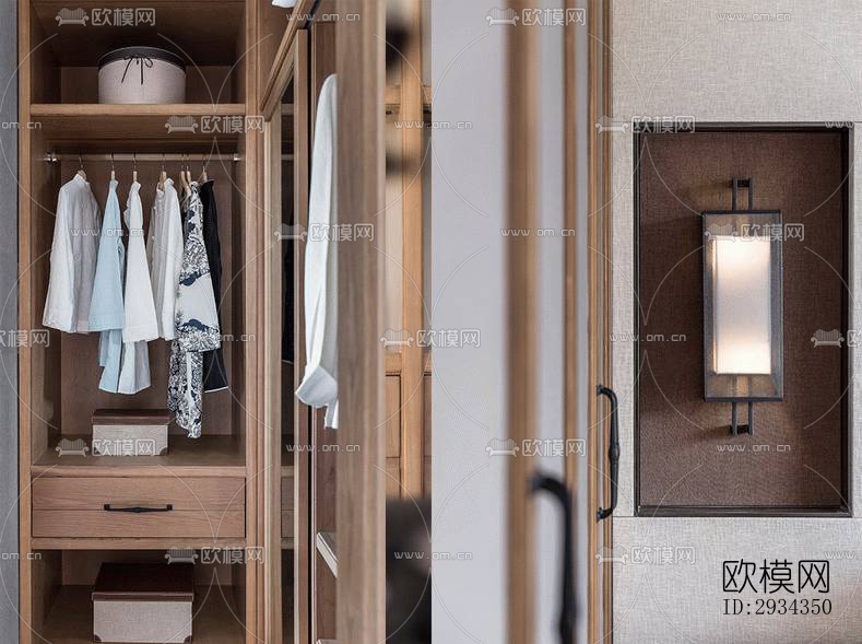 中式平层效果图下载（渲染图6）