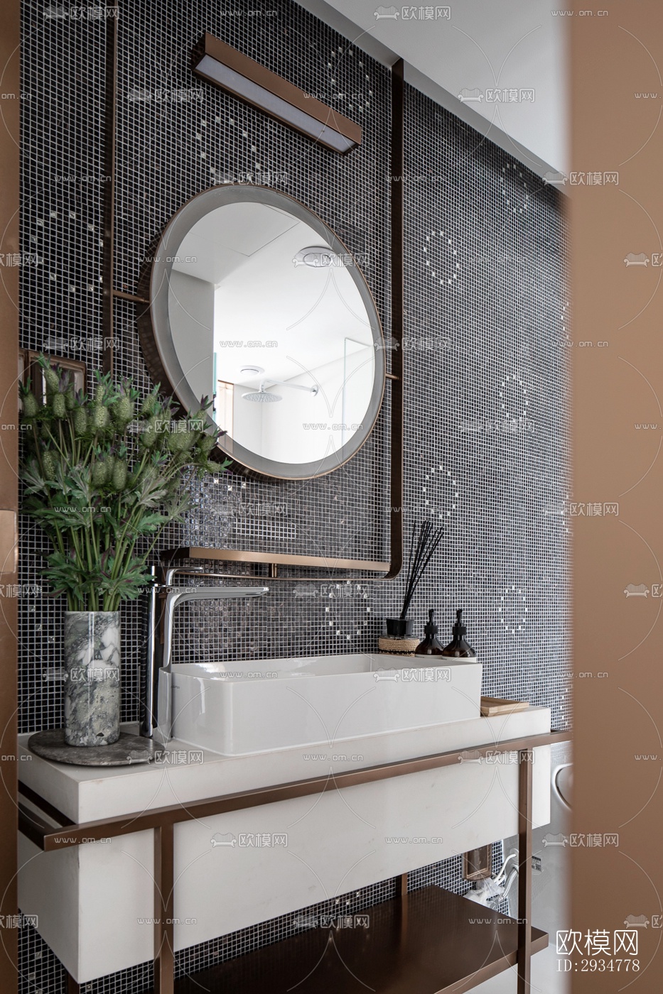 现代平层效果图下载（渲染图17）