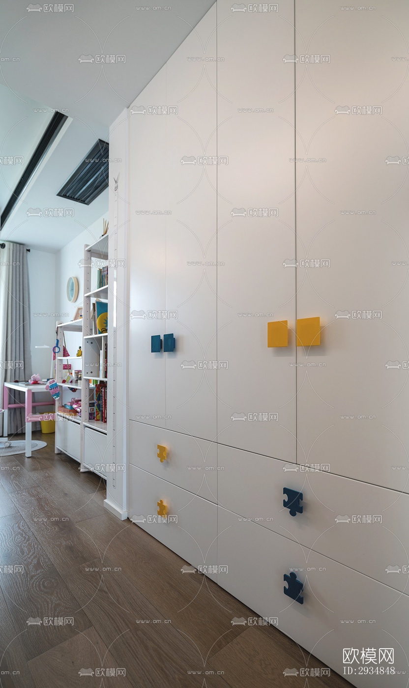 现代平层效果图下载（渲染图5）