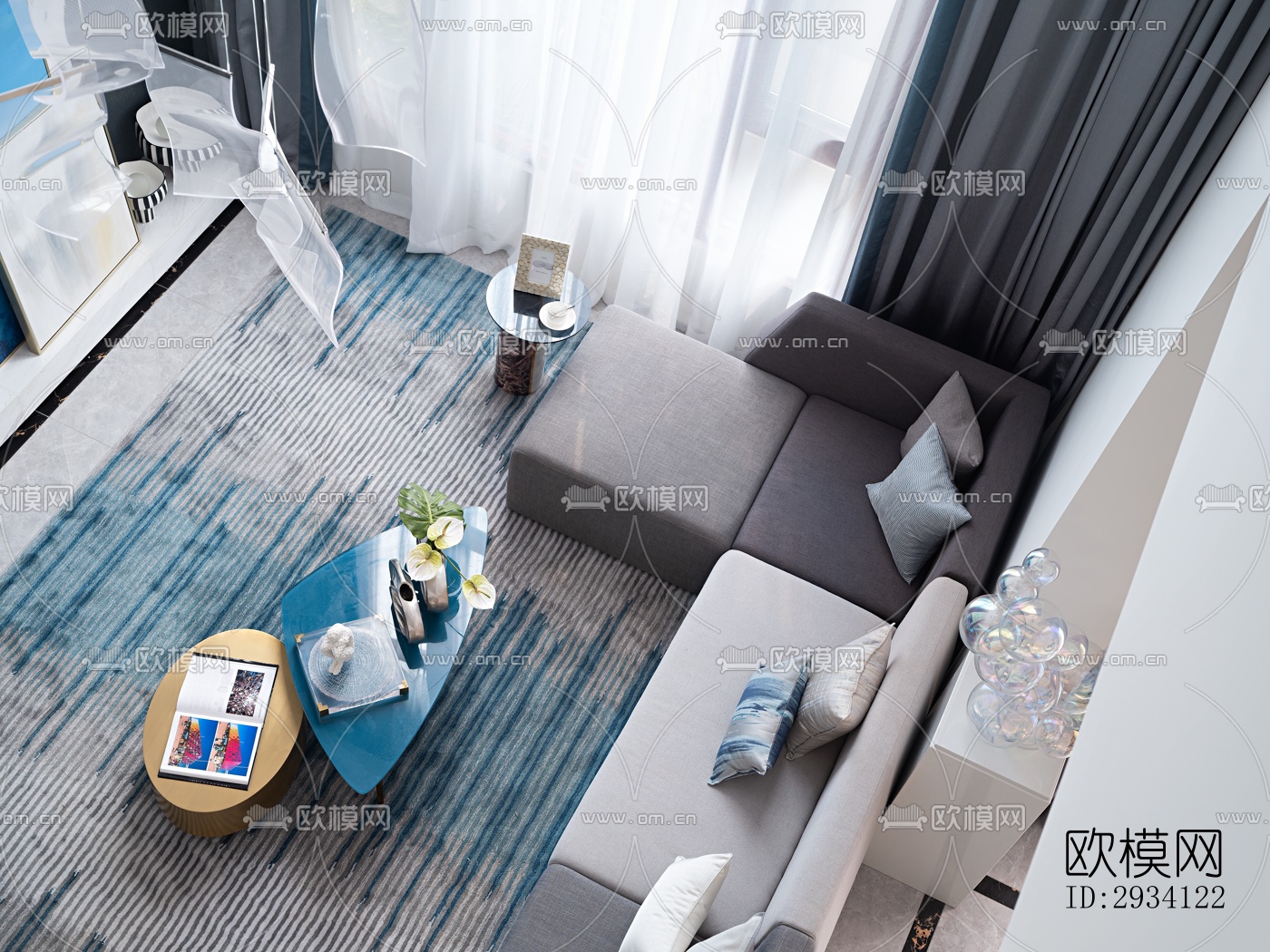 现代别墅效果图下载（渲染图8）