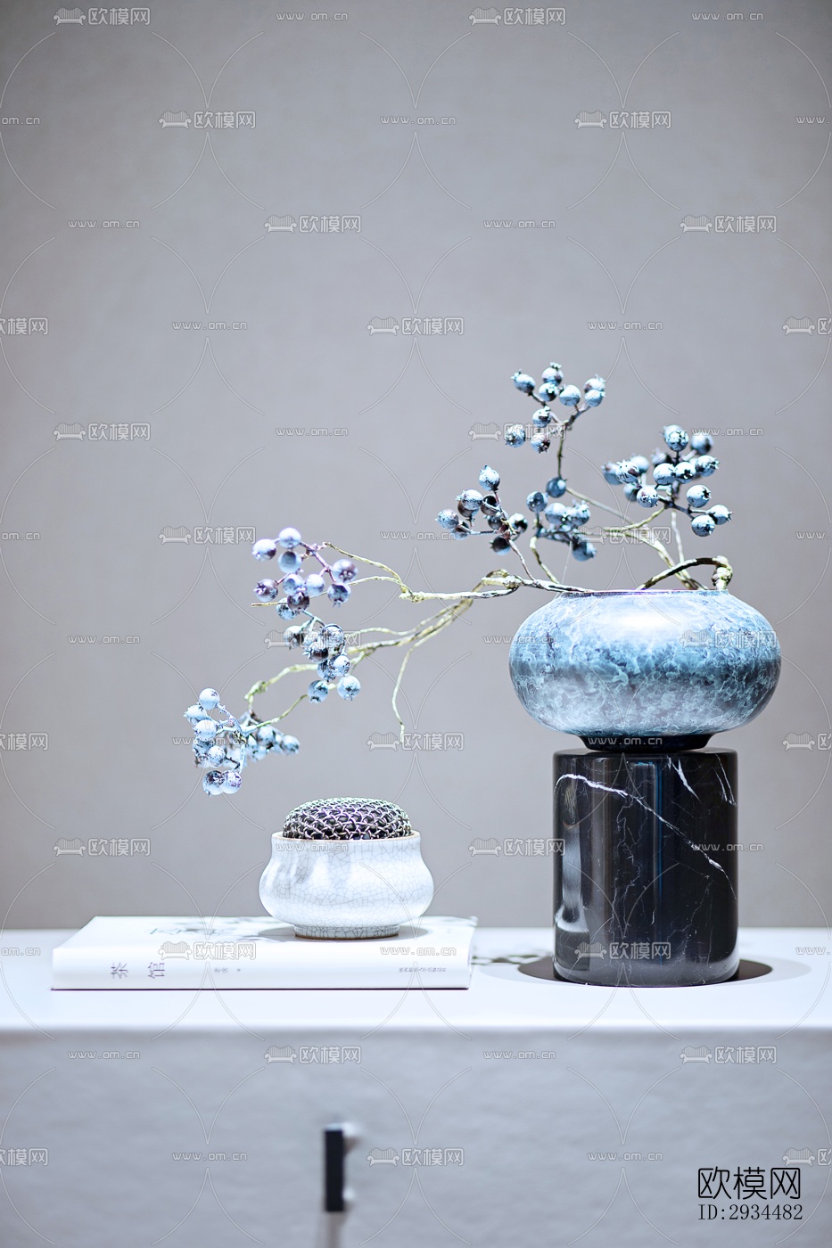 新中式平层效果图下载（渲染图2）