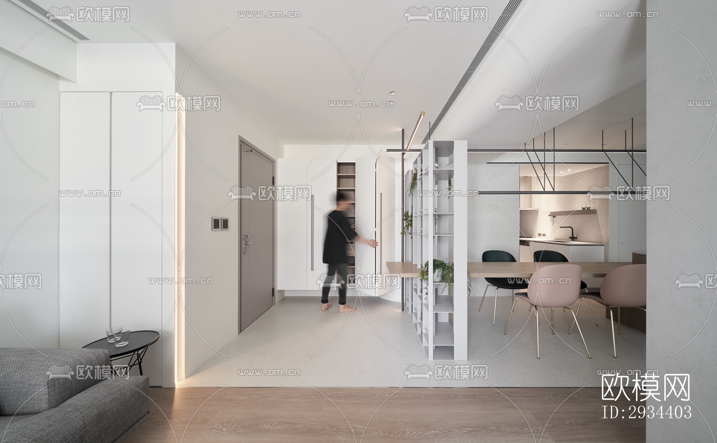 北欧平层效果图下载（渲染图11）