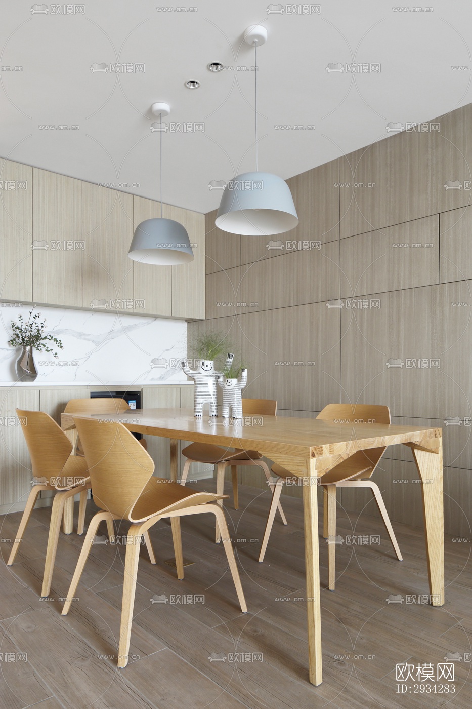 现代复式效果图下载（渲染图16）