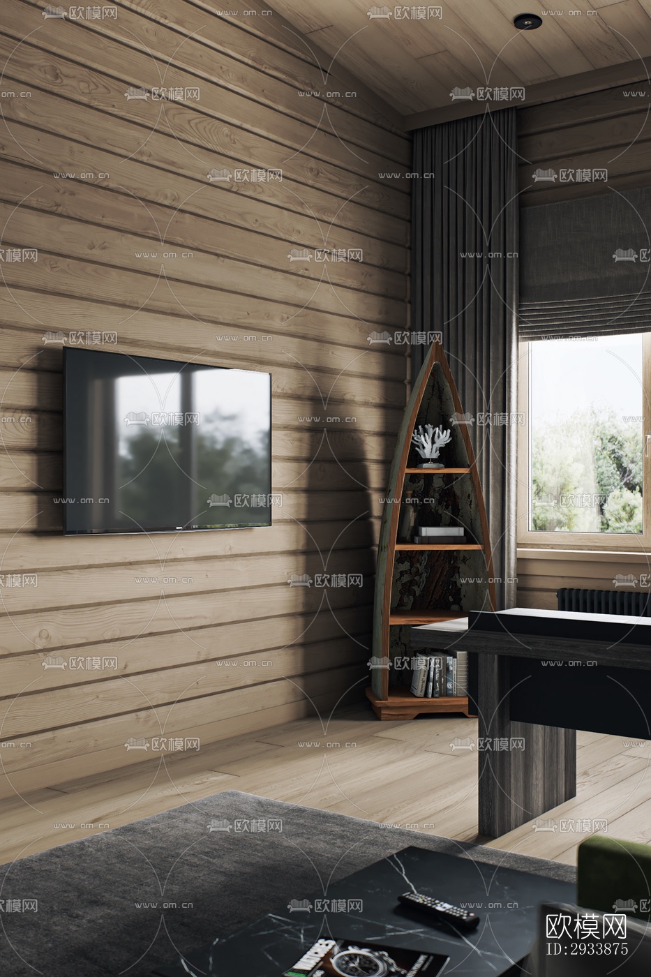 北欧别墅效果图下载（渲染图9）