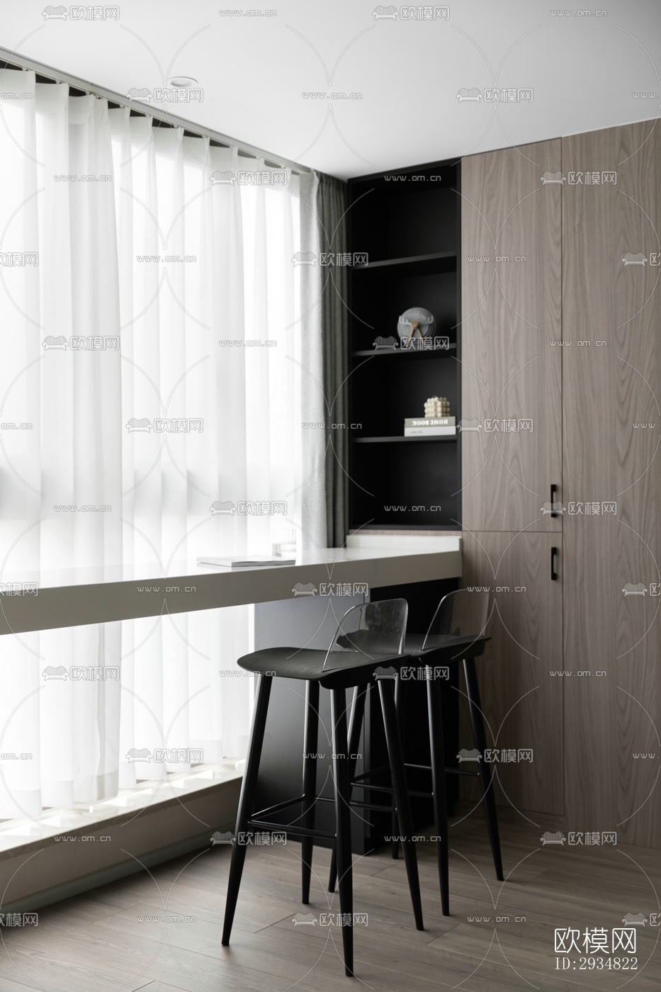 现代平层效果图下载（渲染图7）